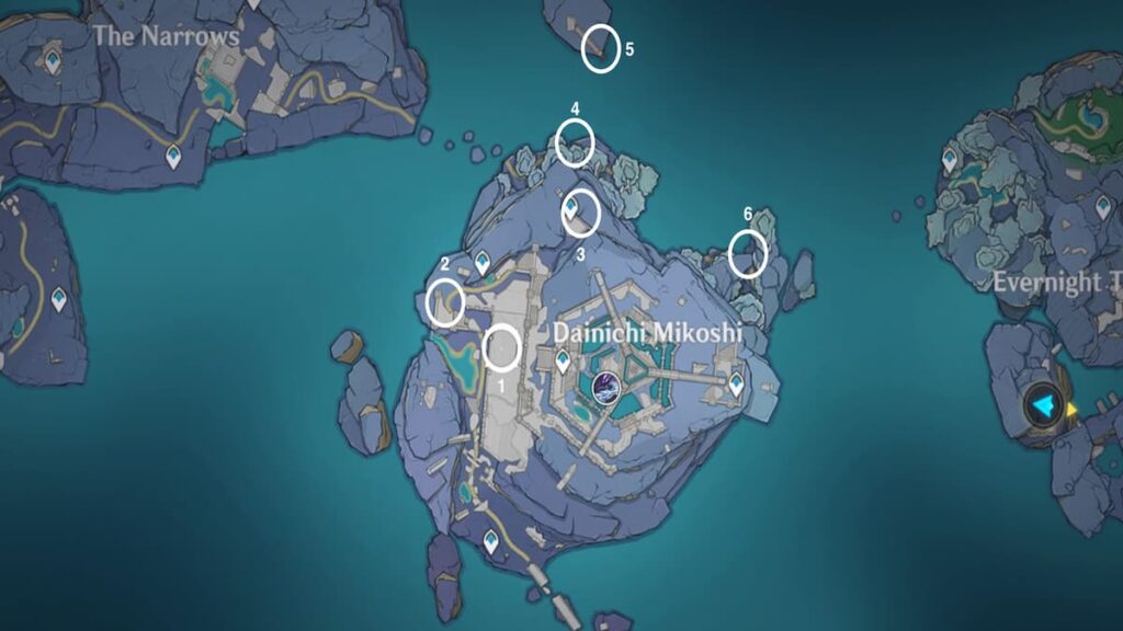 Mapa de Seelie en Dainichi Mikoshi