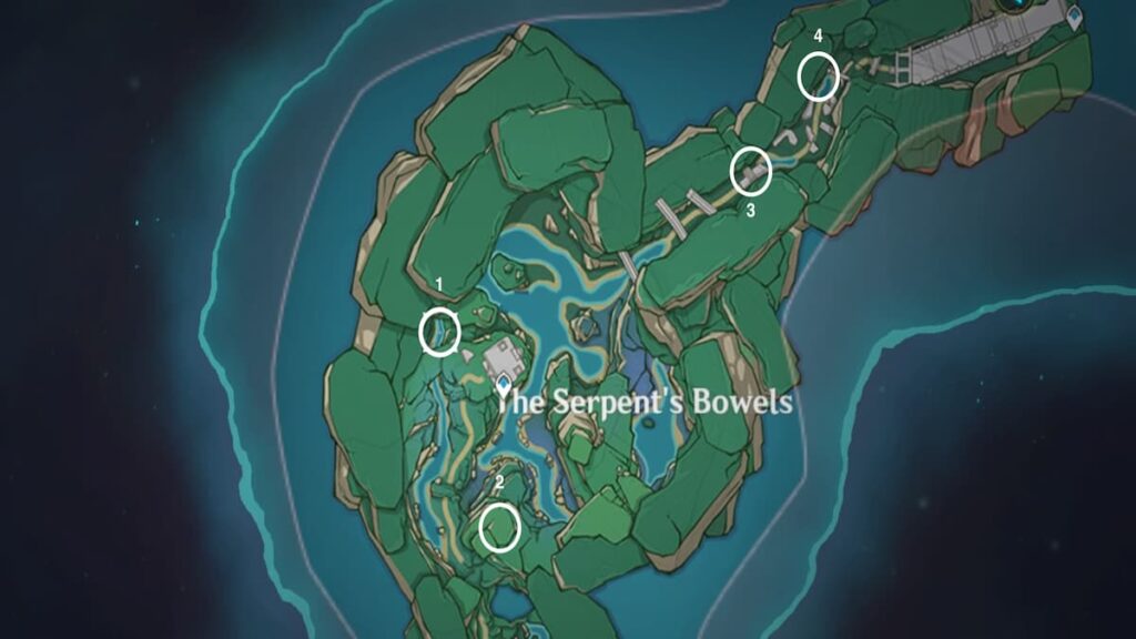Mapa de Seelie en The Serpent’s Bowels