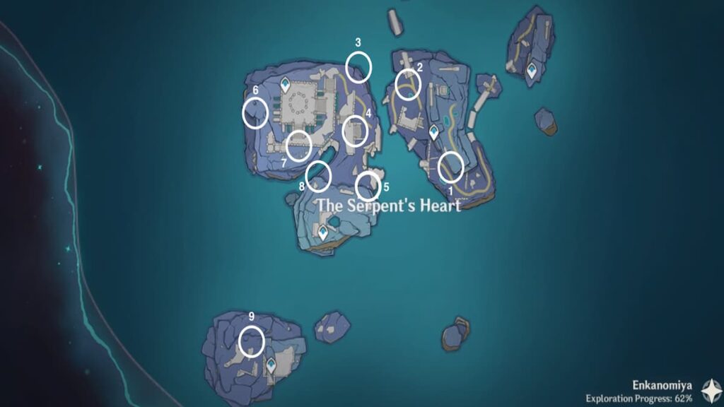 Mapa de Seelie en The Serpent’s Heart