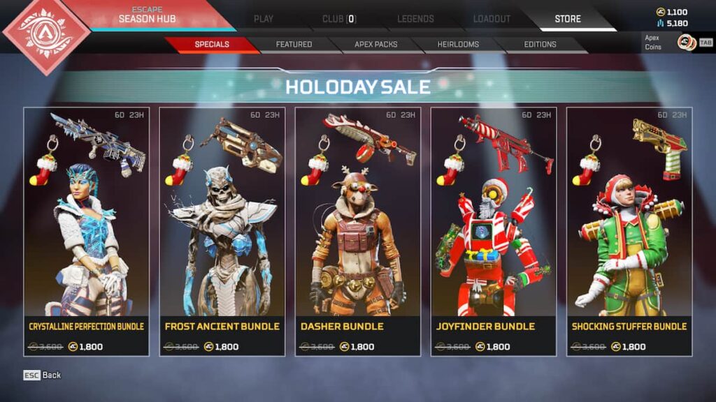 Oferta de vacaciones Apex Legends Semana 2