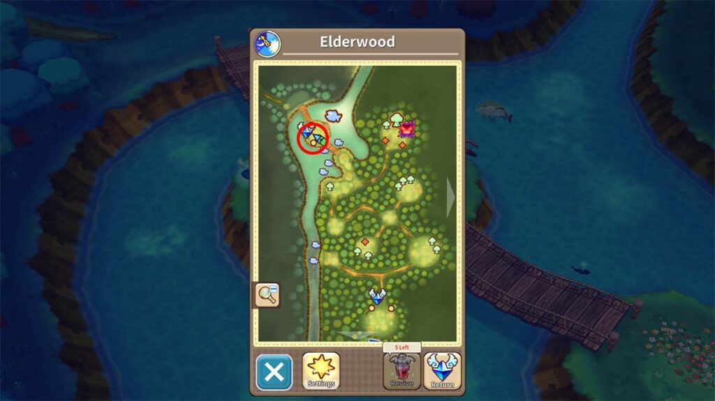 Fantasy Life Online Elderwood Mapa