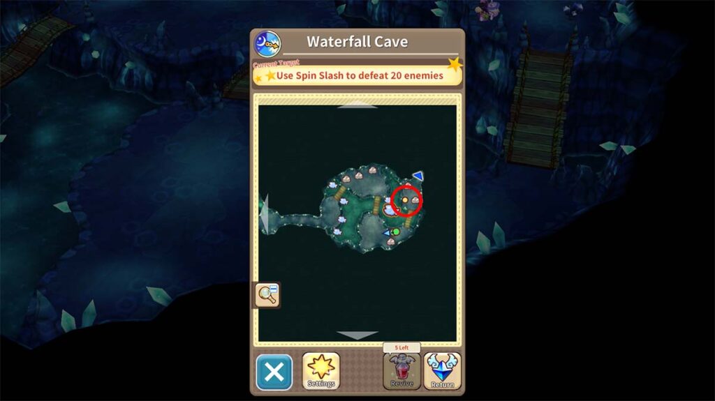 Fantasy Life Online Cascada Cueva Mapa