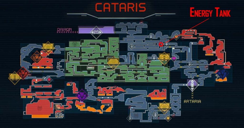 Mapa de Metroid Dread Cataris