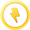Emblema eléctrico de Pokémon Go.