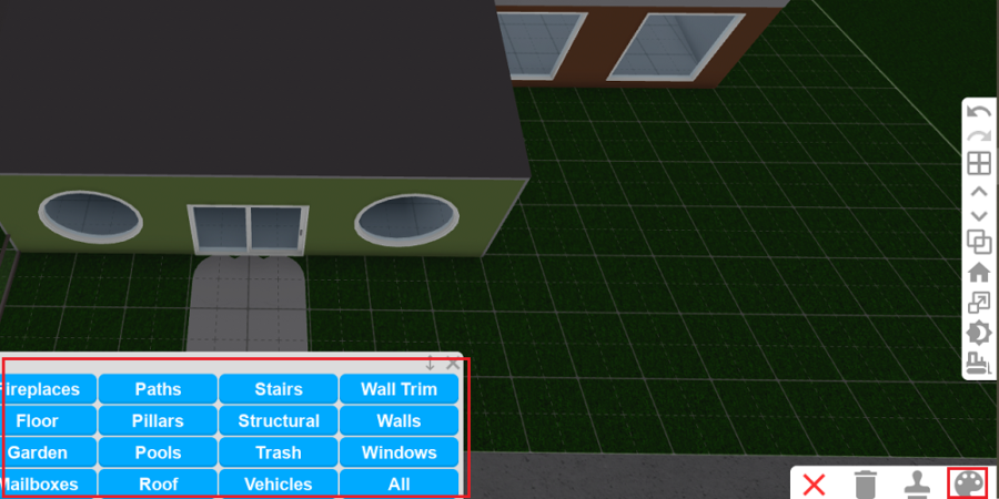 Exterior de una casa de Bloxburg
