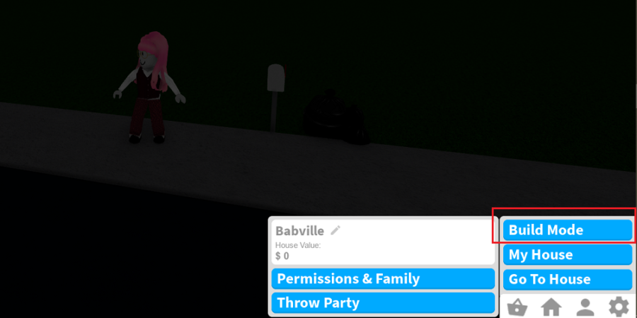 Build Mode de Bloxburg