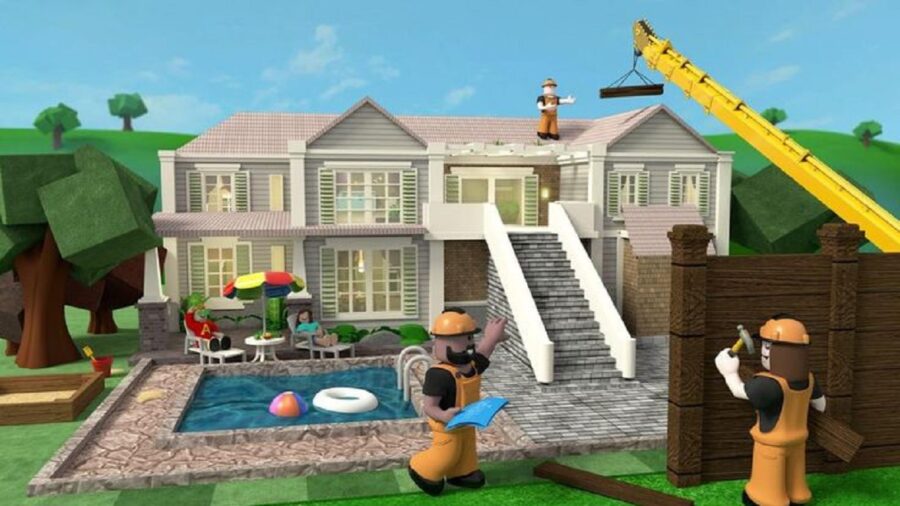 Casa construida en Bloxburg