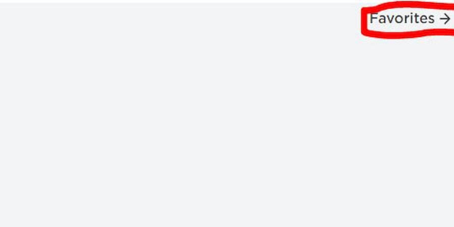 Enlace Favoritos del perfil de Roblox