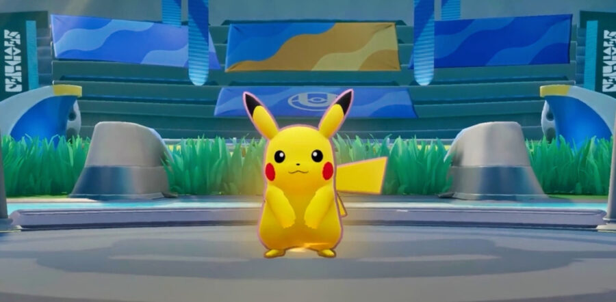 Captura de pantalla del tráiler del juego Pokémon Unite