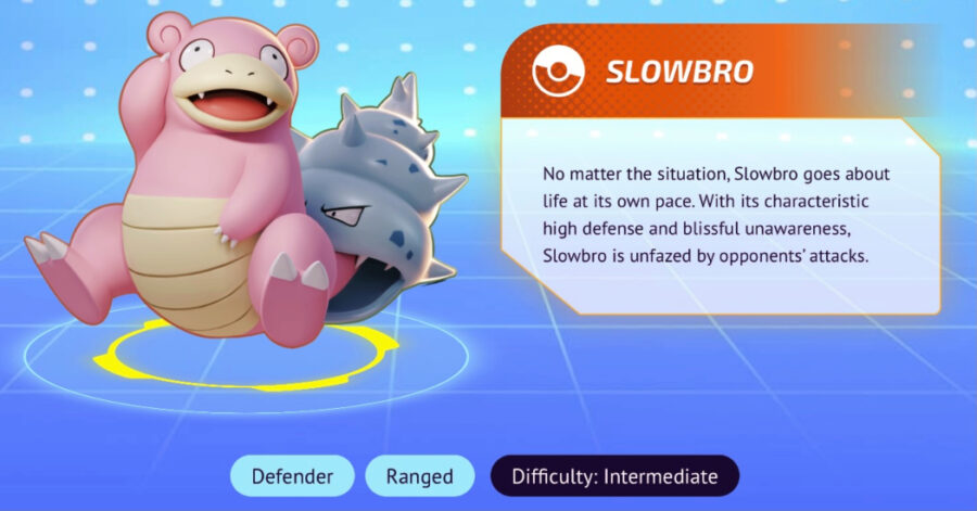 Captura de pantalla de los personajes de Pokémon Unite