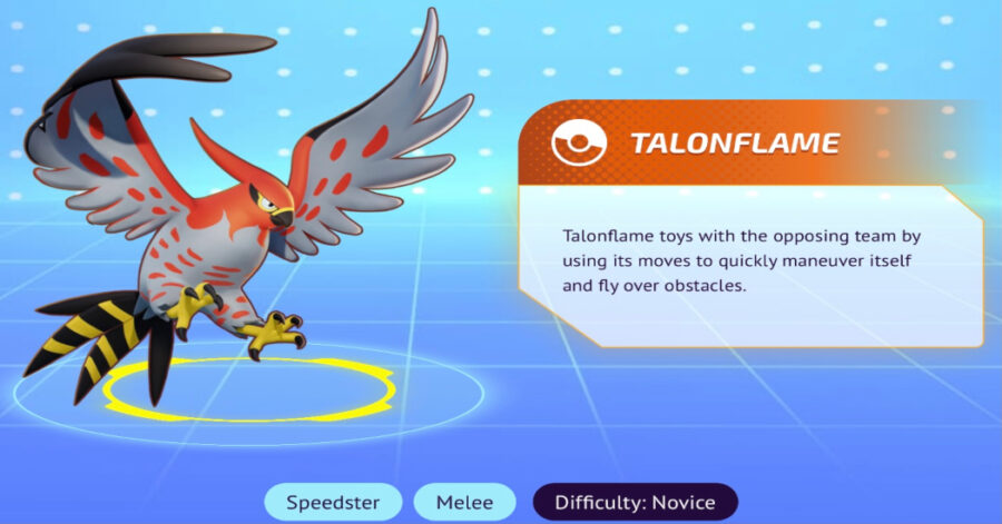 Captura de pantalla de los personajes de Pokémon Unite
