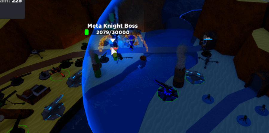 El jefe del metaverso en Cube Defense.
