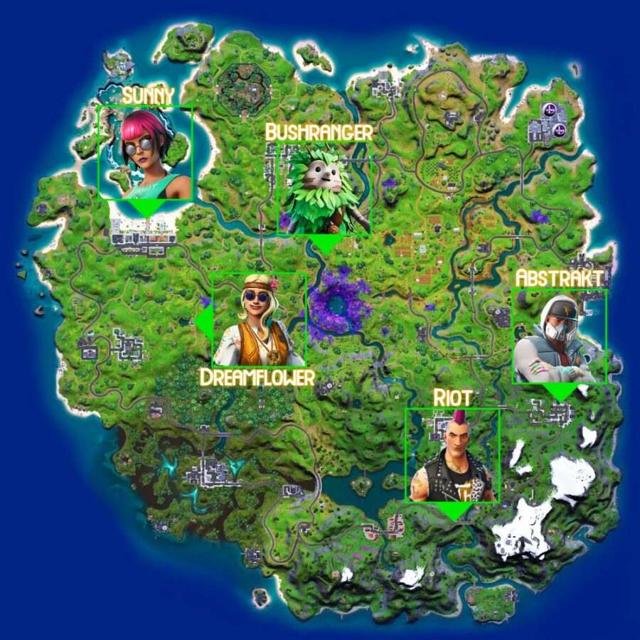 Personajes con los que conversar en Fortnite Legendary Quest C2S7W1