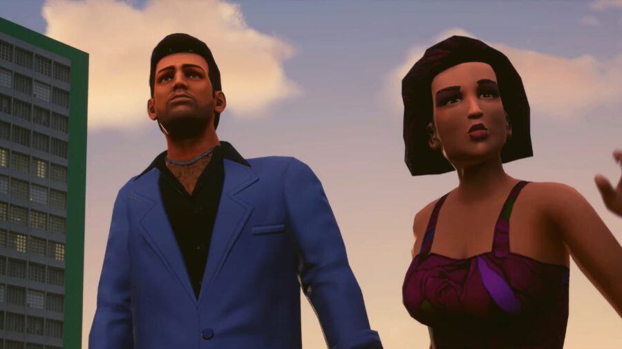 Tommy Vercetti con un atuendo alternativo en GTA Vice City