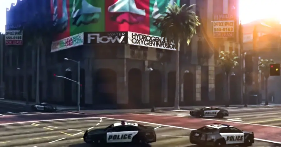 Captura de pantalla del tráiler de juego de GTA 5 Online