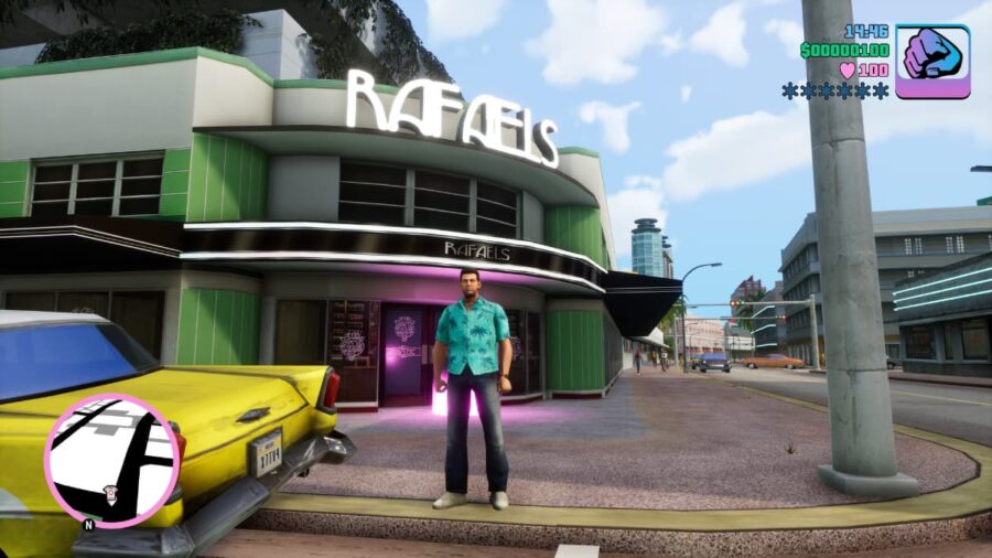Entrada de Rafael's en GTA Vice City Definitive Edition