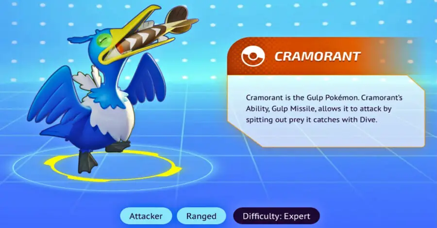 Captura de pantalla del sitio Pokémon Unite