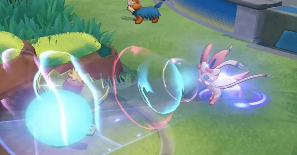 Captura de pantalla del tráiler de Pokémon Unite