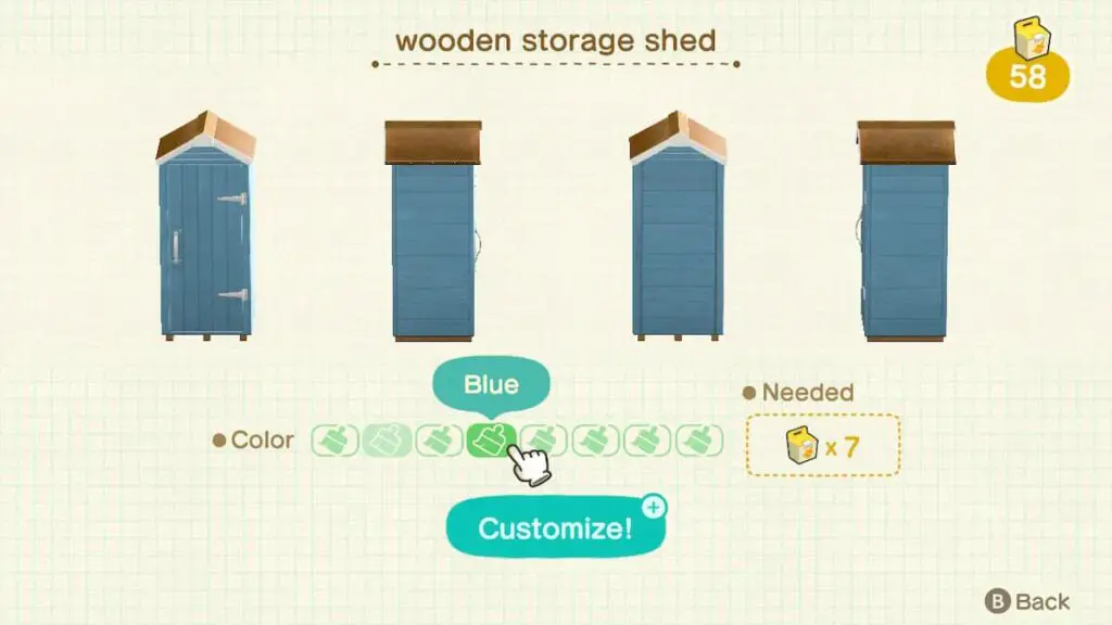 Personalización del cobertizo de almacenamiento de madera