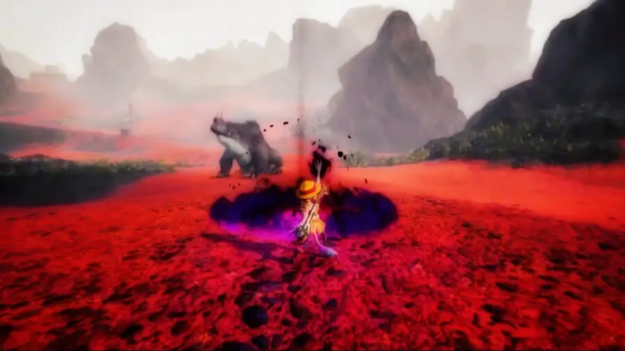 Captura de pantalla del avance del juego Biomutant