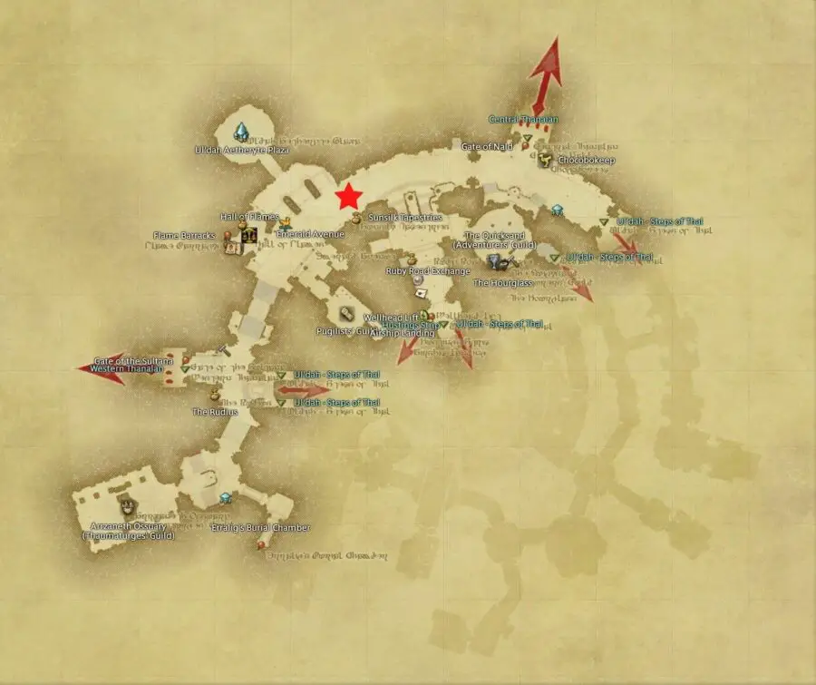 Mapa de misiones de Hildibrand Uldah