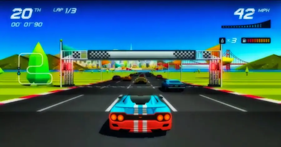 Captura de pantalla del juego Horizon Chase Turbo