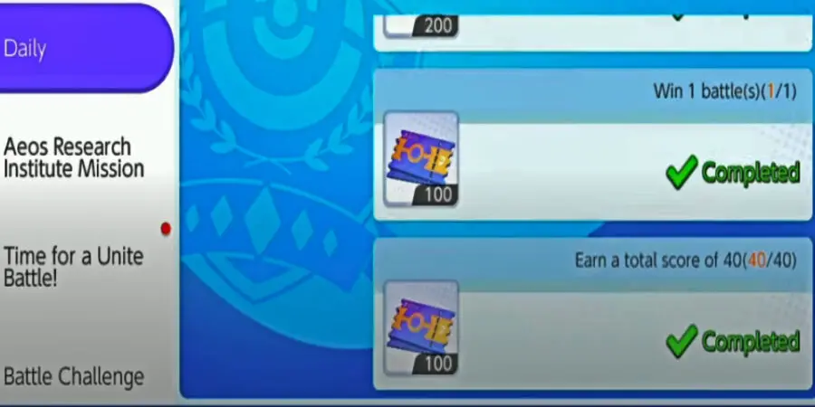 Captura de pantalla del juego beta de Pokémon Unite