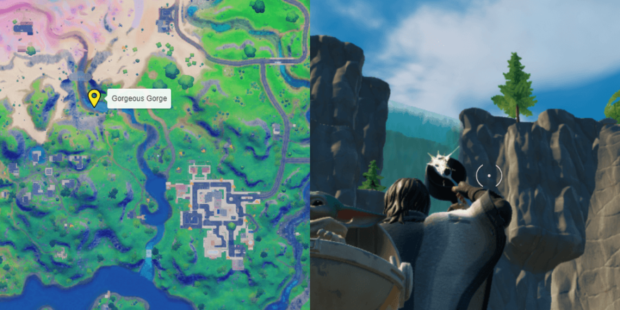 Magnífica ubicación de Gorge en Fortnite.