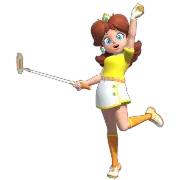 Daisy en Mario Golf Super Rush.