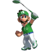 Luigi en Mario Golf Super Rush.