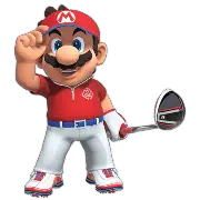 Mario en Mario Golf Super Rush.