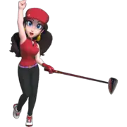 Paulina en Mario Golf Super Rush.
