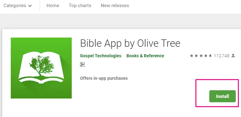 Descargue e instale la Biblia de Olive Tree con el emulador Bluestacks