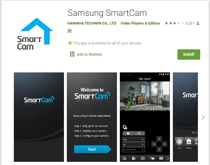 Descargue e instale Samsung SmartCam para Mac
