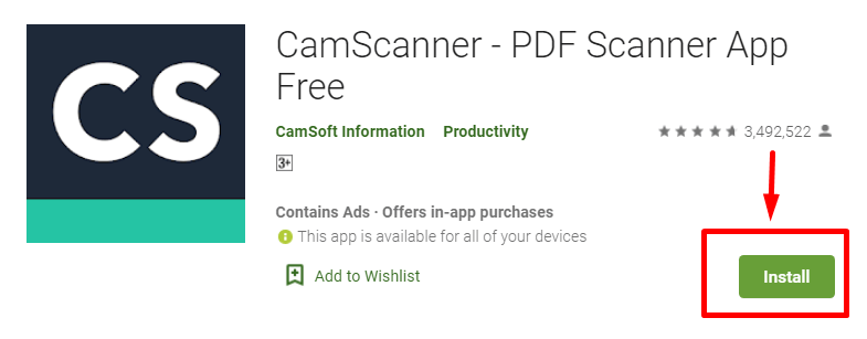 Cómo descargar e instalar CamScanner para MAC