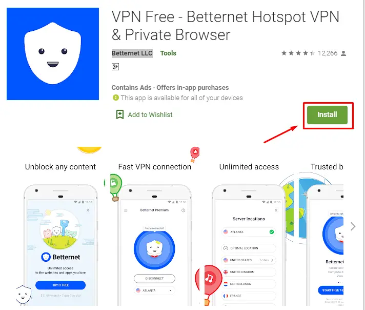 Cómo descargar e instalar Betternet VPN para Mac
