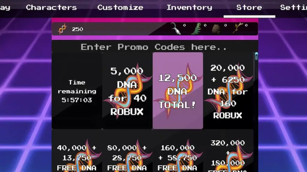 Redeem code for Dinosaur Arcade Roblox