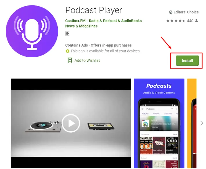 descargar Podcast Player para Mac usando Bluestacks Emulator
