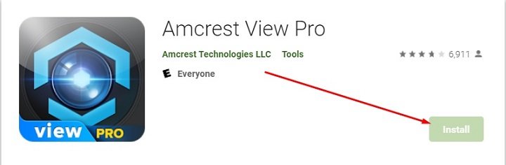 descargar e instalar Amcrest View Pro para Mac