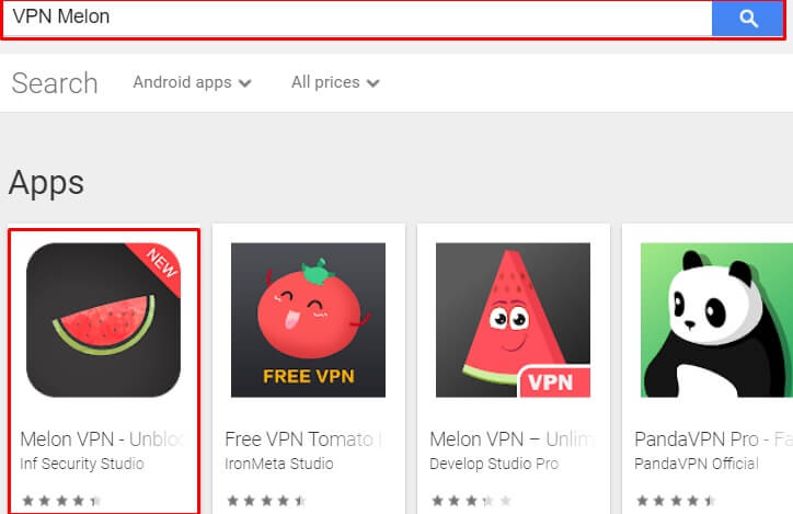 buscar y Descargar VPN Melon para Mac