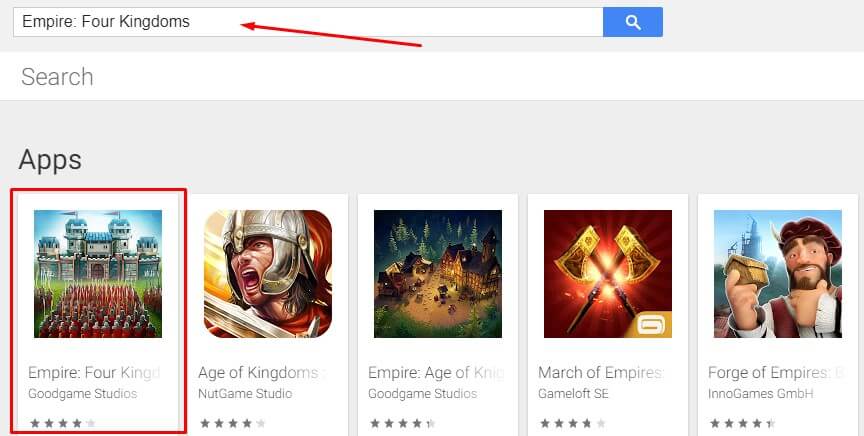 buscar Empire Four Kingdoms para Mac