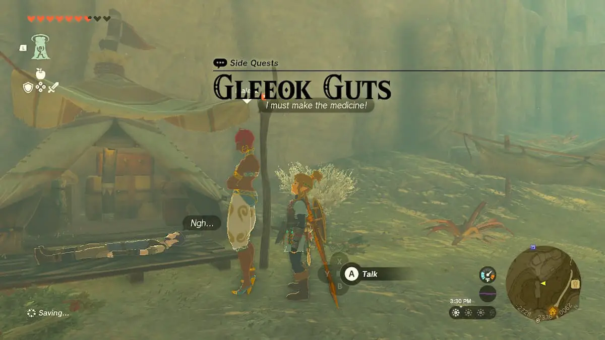 Tutorial de la misión secundaria de Gleeok Guts: Zelda Tears of the Kingdom (TOTK)
