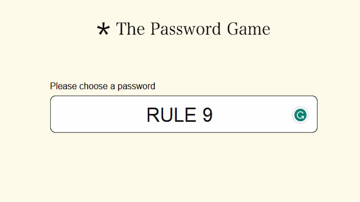 Regla 9 dThe Password Game: números romanos que se multiplican por 35