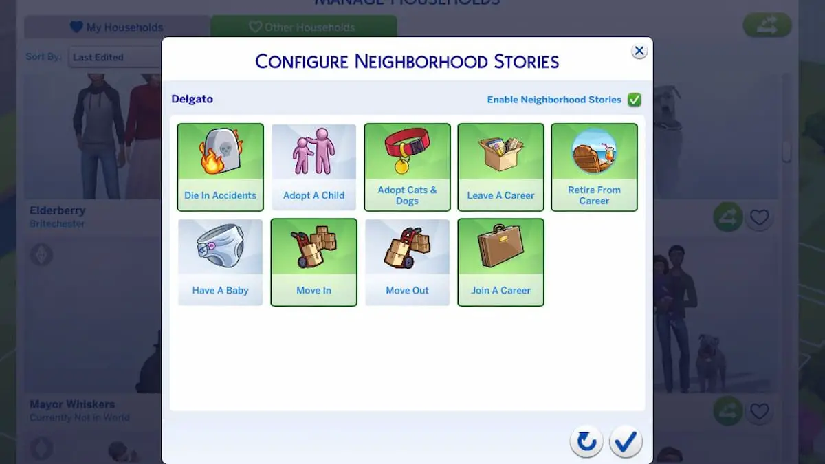 Cómo controlar a las familias en Sims 4 Historias del barrio