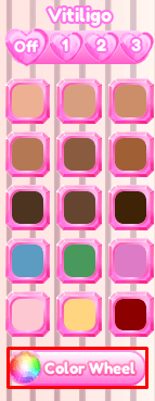 Colores disponibles en Dress to Impress