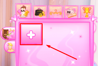 Botón + de Dress to Impress