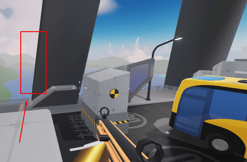 The pillar in the Bridge map en RIVALS