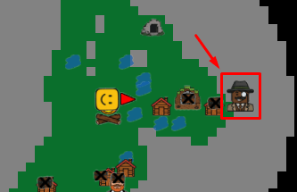 Icono del comerciante de muebles en el mapa en 99 Nights in the Forest