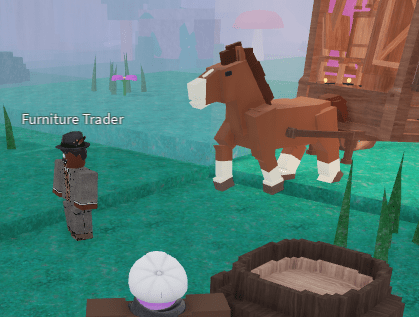El comerciante de muebles en 99 Nights in the Forest