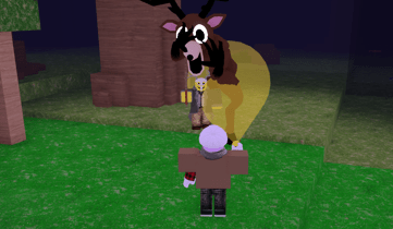 El ciervo aturdido por una linterna en 99 Nights in the Forest
